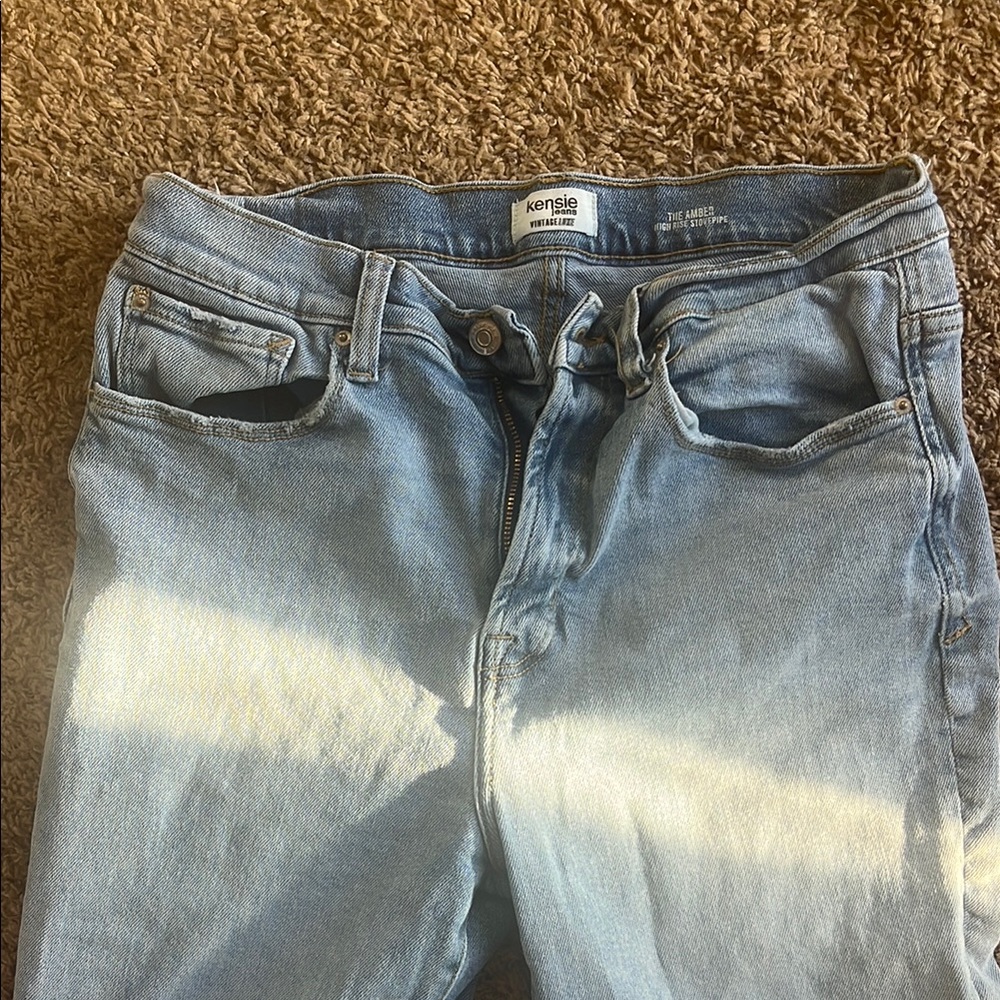 Kensie Light Blue Distressed Jeans